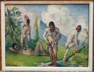 Baigneurs au repos, 1876-78 door Paul Cézanne